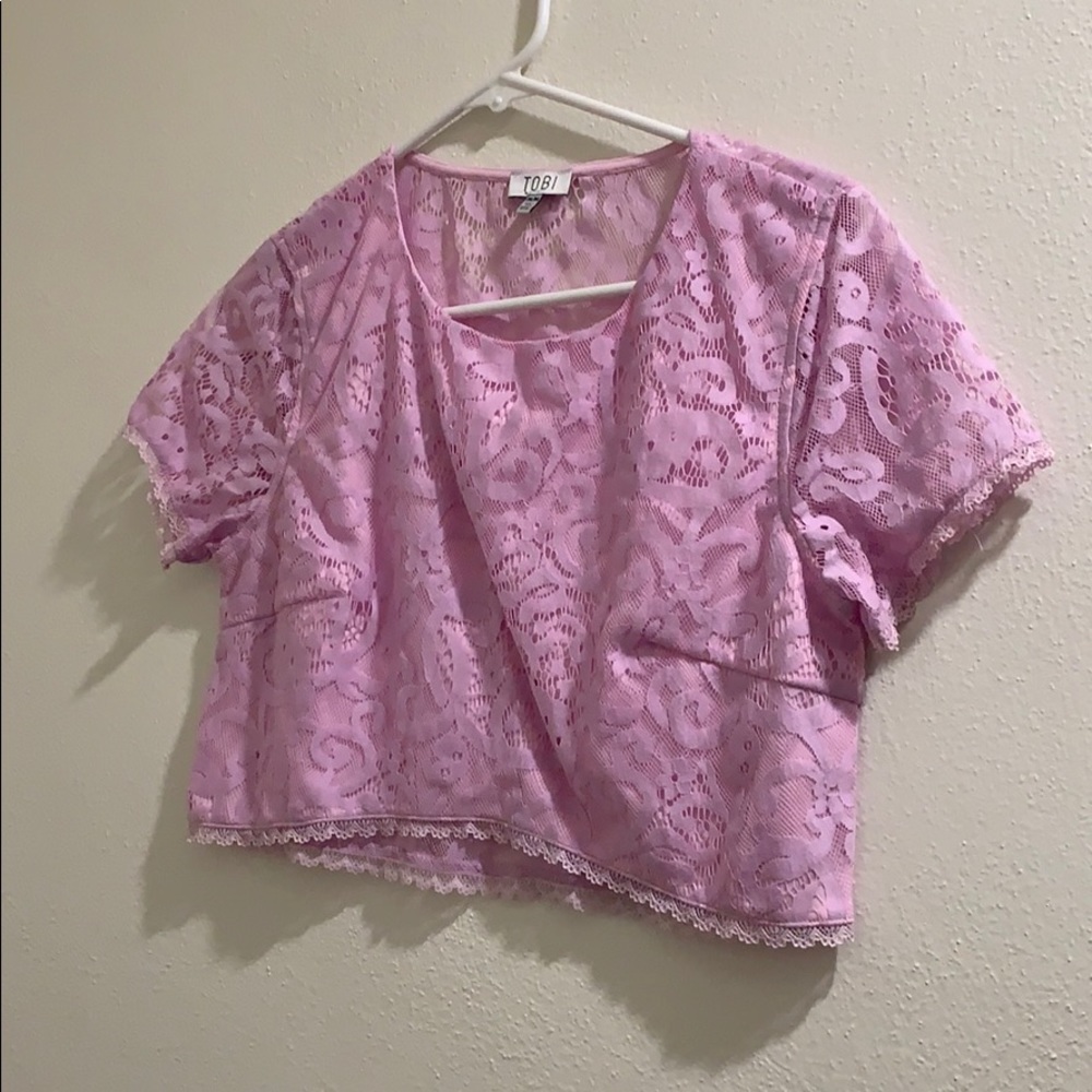 Lavender crop top